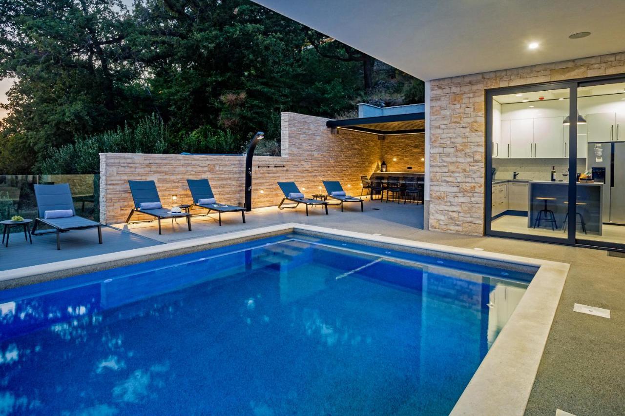 Villa Dispet With Heated Pool, Jacuzzi, Sauna And Cinema 塞莱纳 外观 照片